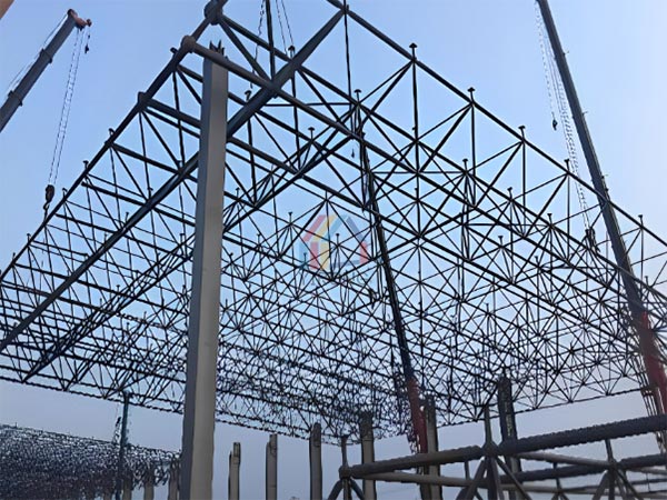 steel structure space truss building