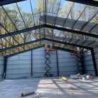 Canadian steel warehouse frame installation