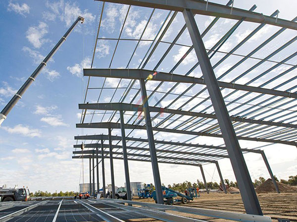 steel structure building construction