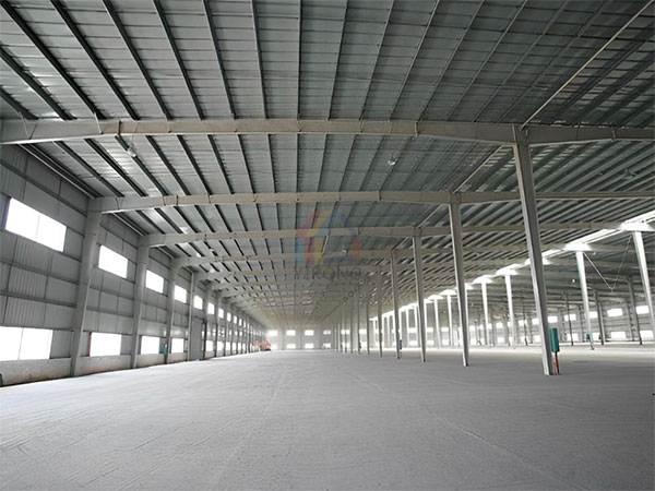 double-span steel structure factory building