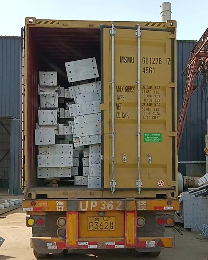 galvanized steel structures delivery