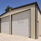 How are steel garage buildings installed?