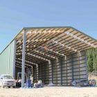 How to design the steel beam shed?