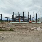 Construction of steel structure glass factory in Canada