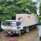 Steel structure for cowshed arrives in the Philippines