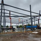 Chilean workshop steel structure installation
