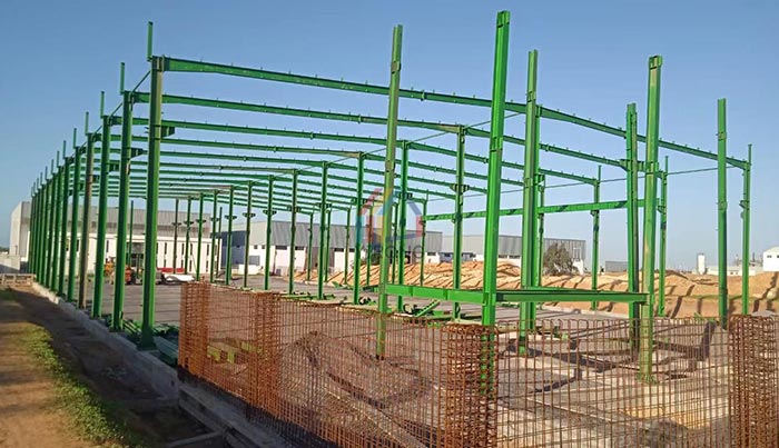 warehouse steel structure installation