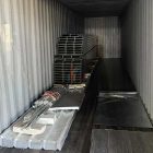Single slope warehouse steel components delivery to America