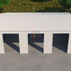 Advantages of using double-slope roof metal garage