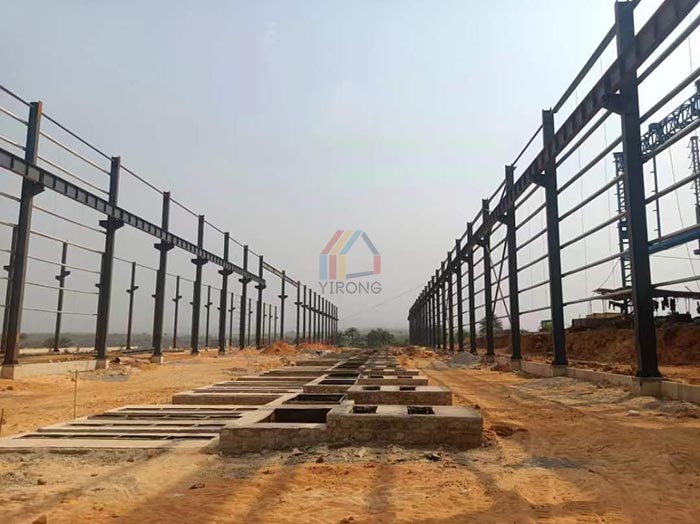 steel structure factory building construction