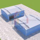 3D model drawing of prefabricated warehouse buildings in Canada