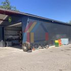 Germany 23x10m agricultural vehicle storage prefab metal warehouse