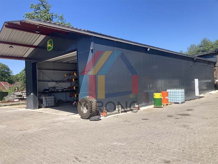 agricultural vehicle storage prefab metal warehouse