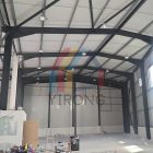 Construction of prefab steel workshop building in the UK