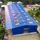 1500 square meters metal warehouse completed in Honduras