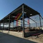 Steel structure warehouse installation in Zambia