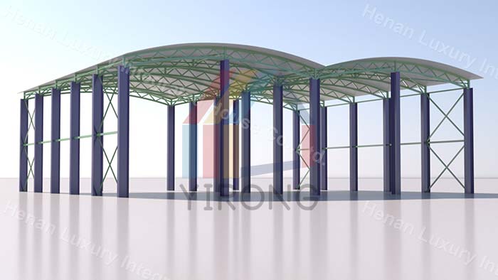 Tensile Fabric Structure Steel Shed