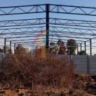 Construction of 1400㎡ steel truss warehouse in Zimbabwe