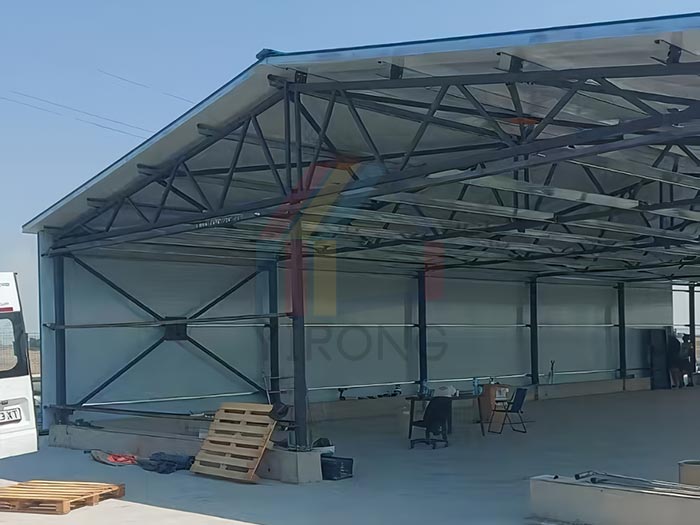 Bulgaria 12x36m steel frame structure exhibition hall