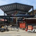 Installation of a two-story steel building in the Philippines