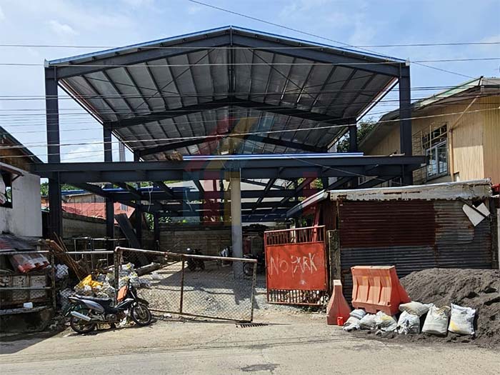 two-story steel building